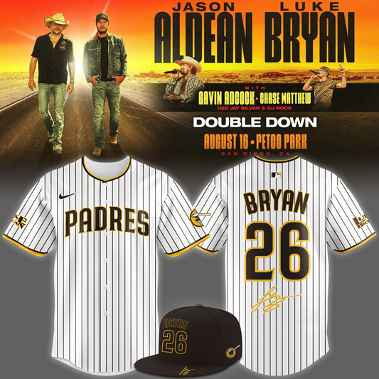 San Diego Padres x Luke Bryan Double Down Tour 2026 Jersey - Signature