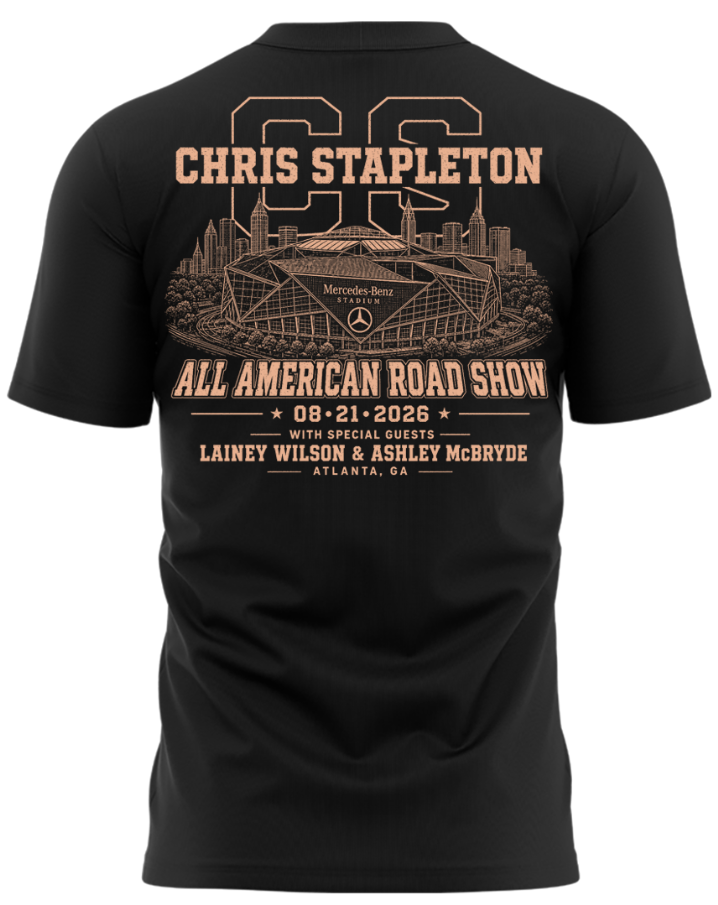 2. Limited Edition Chris Stapleton x Mercedes-Benz Stadium Atlanta 2026 T-Shirt