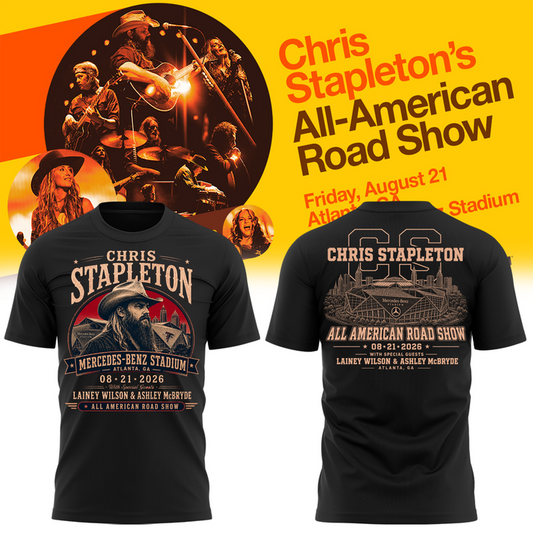 2. Limited Edition Chris Stapleton x Mercedes-Benz Stadium Atlanta 2026 T-Shirt