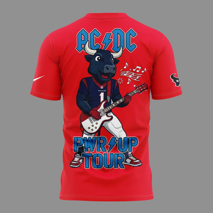 001.06. Perfect Red Shirt AC/DC x Houston Texas - Power Up Tour 2026 T-Shirt