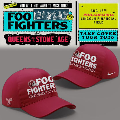 01. Newest Shirt Foo Fighters x Temple Football - Take Cover Tour 2026 T-Shirt