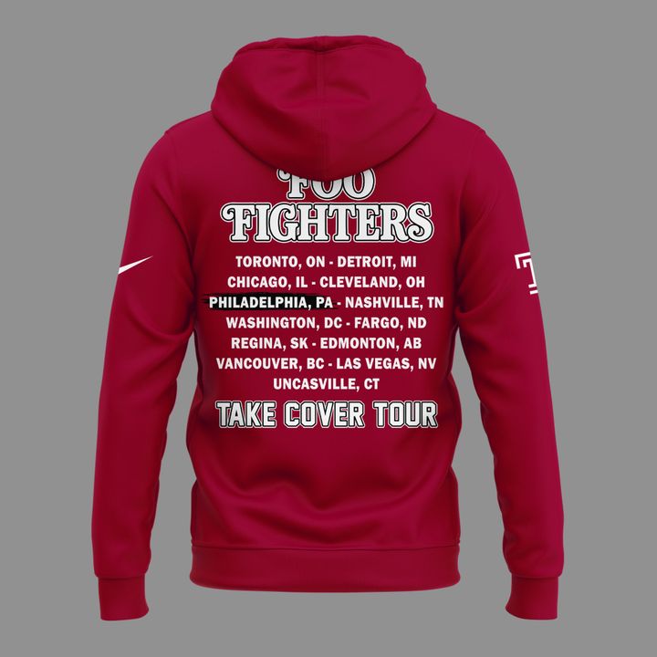 02.45. Special 2026 Foo Fighters x Temple Football - Take Cover Tour 2026 Hoodie