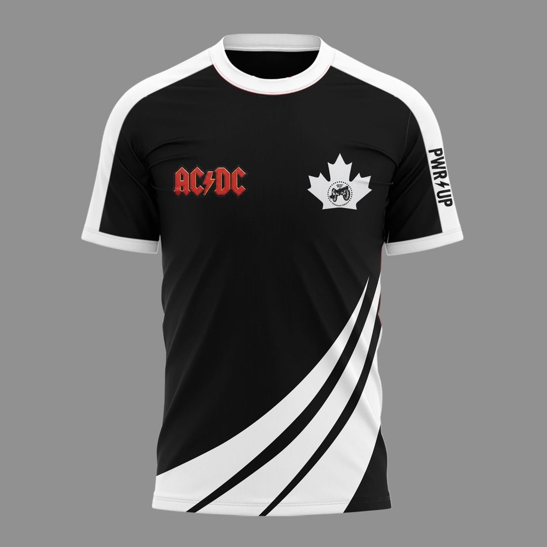 01.02. New Black Shirt AC/DC - Exclusive Canada Event Shirt - Power Up Tour 2026 T-Shirt
