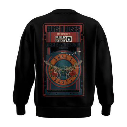 Guns N’ Roses World Tour 2026 x MetLife Stadium August 12, 2026 Black Sweatshirt