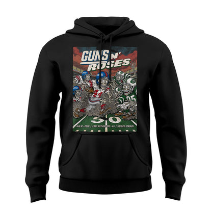 Guns N’ Roses World Tour 2026 x MetLife Stadium August 12, 2026 Black Hoodie