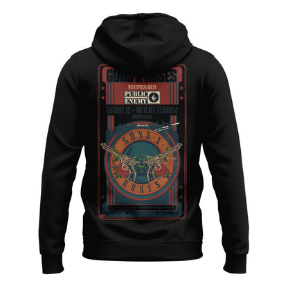 Guns N’ Roses World Tour 2026 x MetLife Stadium August 12, 2026 Black Hoodie