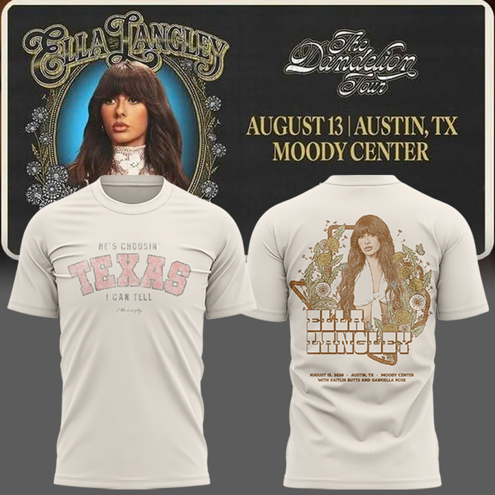 Ella Langley The Dandelion Tour 2026 -TEXAS T-shirt 3