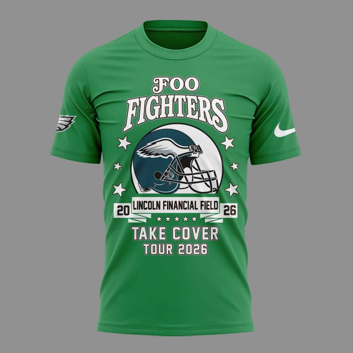 02.23. Special Foo Fighters x Philadelphia Eagles - Take Cover Tour 2026 T-Shirt