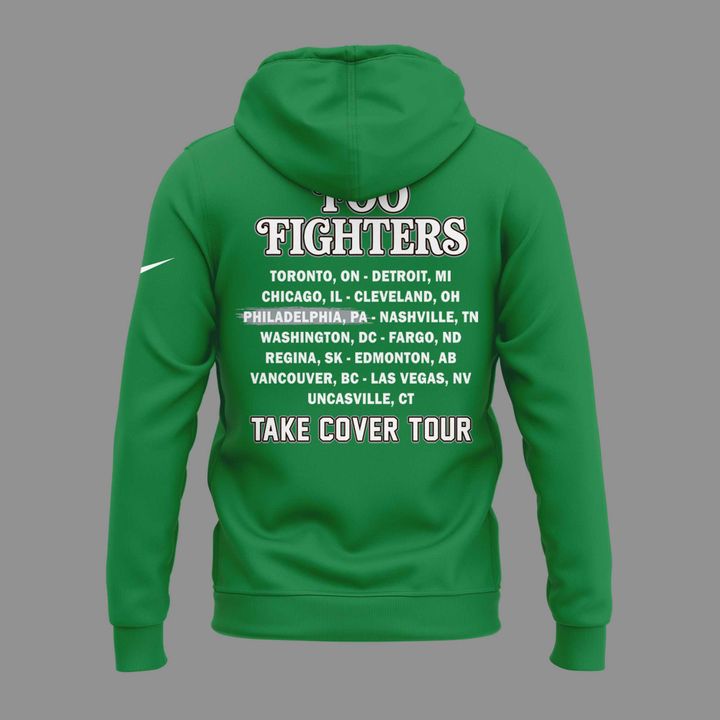 02.24. Perfect Hoodie Foo Fighters x Philadelphia Eagles - Take Cover Tour 2026 Hoodie