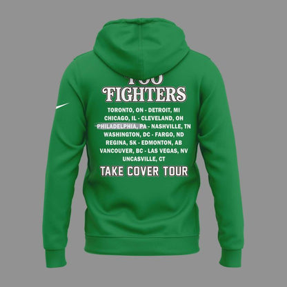 02.24. Perfect Hoodie Foo Fighters x Philadelphia Eagles - Take Cover Tour 2026 Hoodie