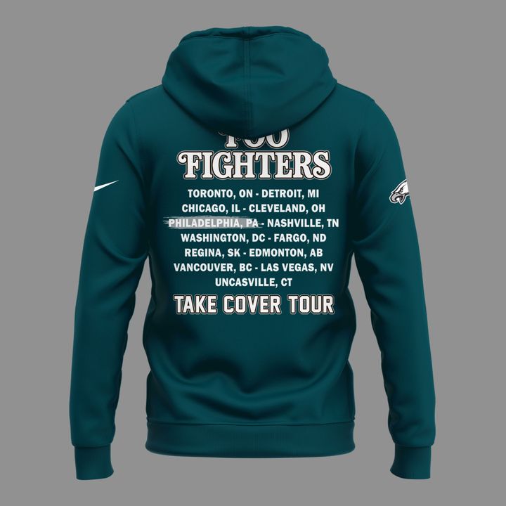 02.25. Limited Edition Foo Fighters x Philadelphia Eagles - Take Cover Tour 2026 Hoodie