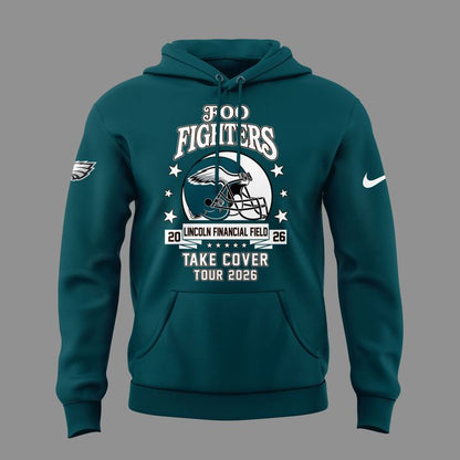 02.25. Limited Edition Foo Fighters x Philadelphia Eagles - Take Cover Tour 2026 Hoodie