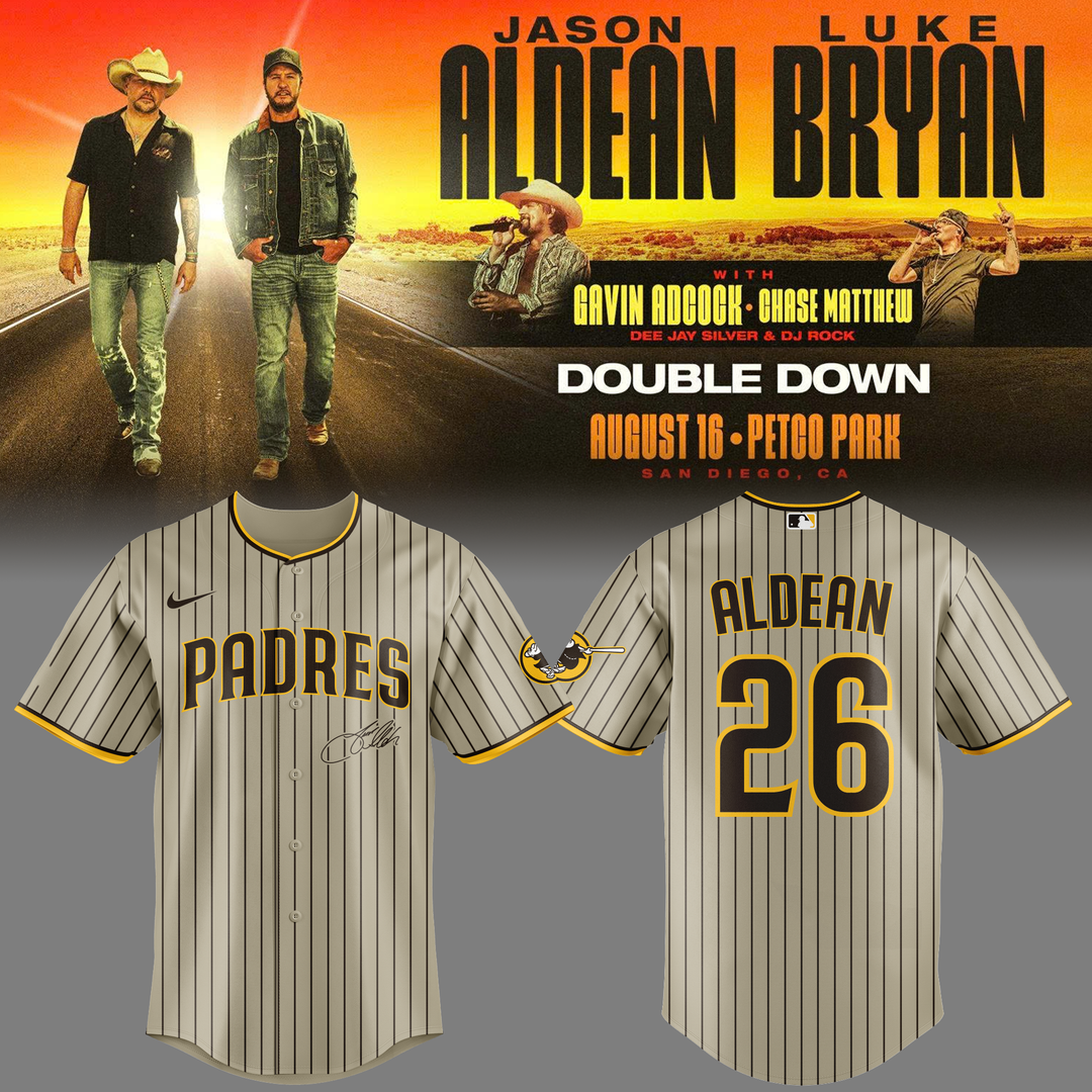 7.Limited Edition San Diego Padres x Luke Bryan And Jason Aldean Signature Jersey 2026