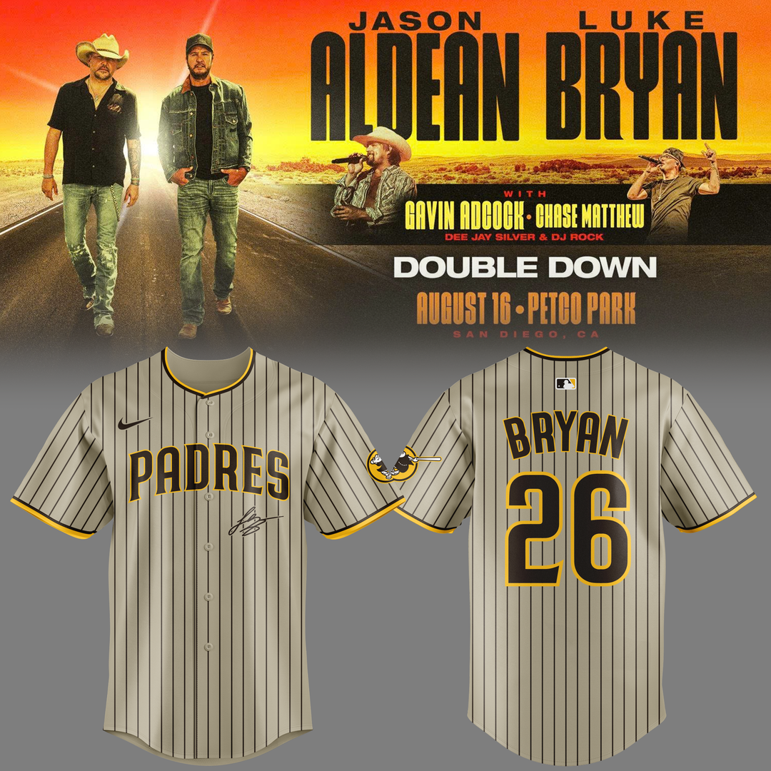 7.Limited Edition San Diego Padres x Luke Bryan And Jason Aldean Signature Jersey 2026