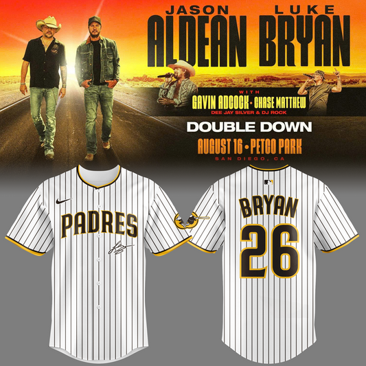 7.Limited Edition San Diego Padres x Luke Bryan And Jason Aldean Signature Jersey 2026