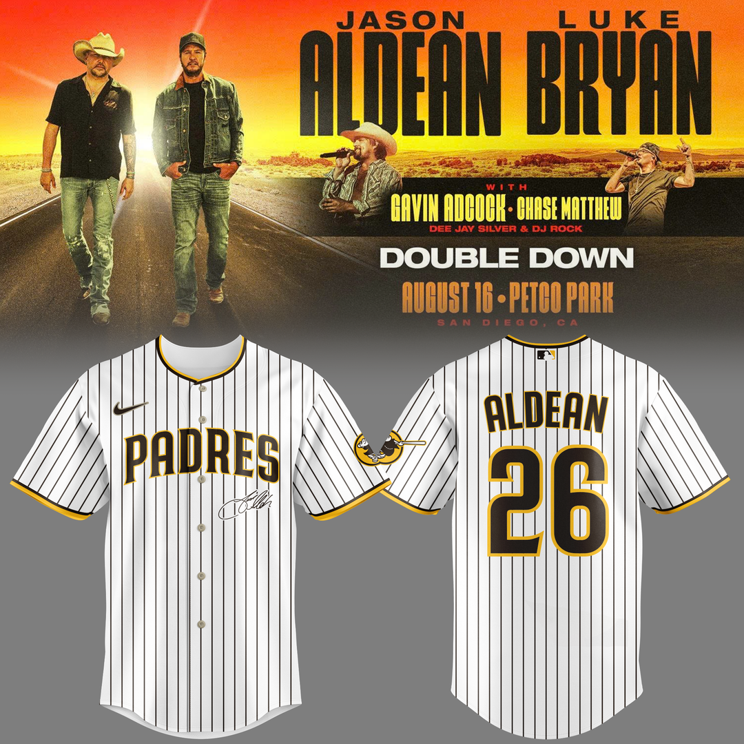 7.Limited Edition San Diego Padres x Luke Bryan And Jason Aldean Signature Jersey 2026