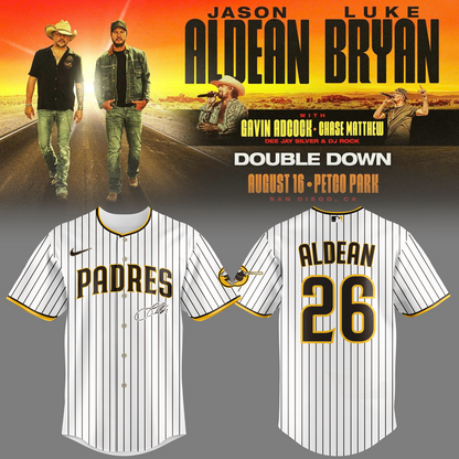 7.Limited Edition San Diego Padres x Luke Bryan And Jason Aldean Signature Jersey 2026