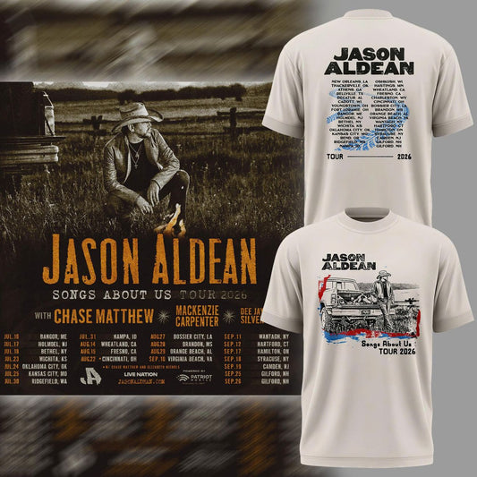 2026 Jason Aldean Songs About Us Tour T-Shirt