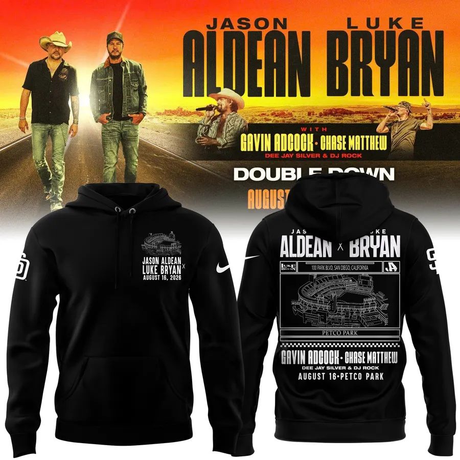 Limited Edition Jason Aldean and Luke Bryan x San Diego Padres Hoodie 2026