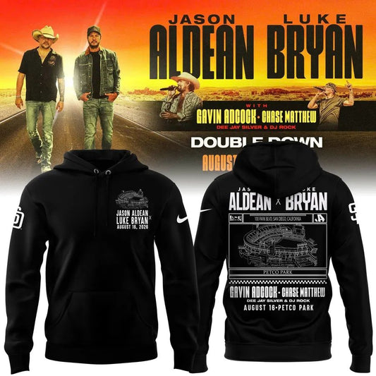 Limited Edition Jason Aldean and Luke Bryan x San Diego Padres Hoodie 2026