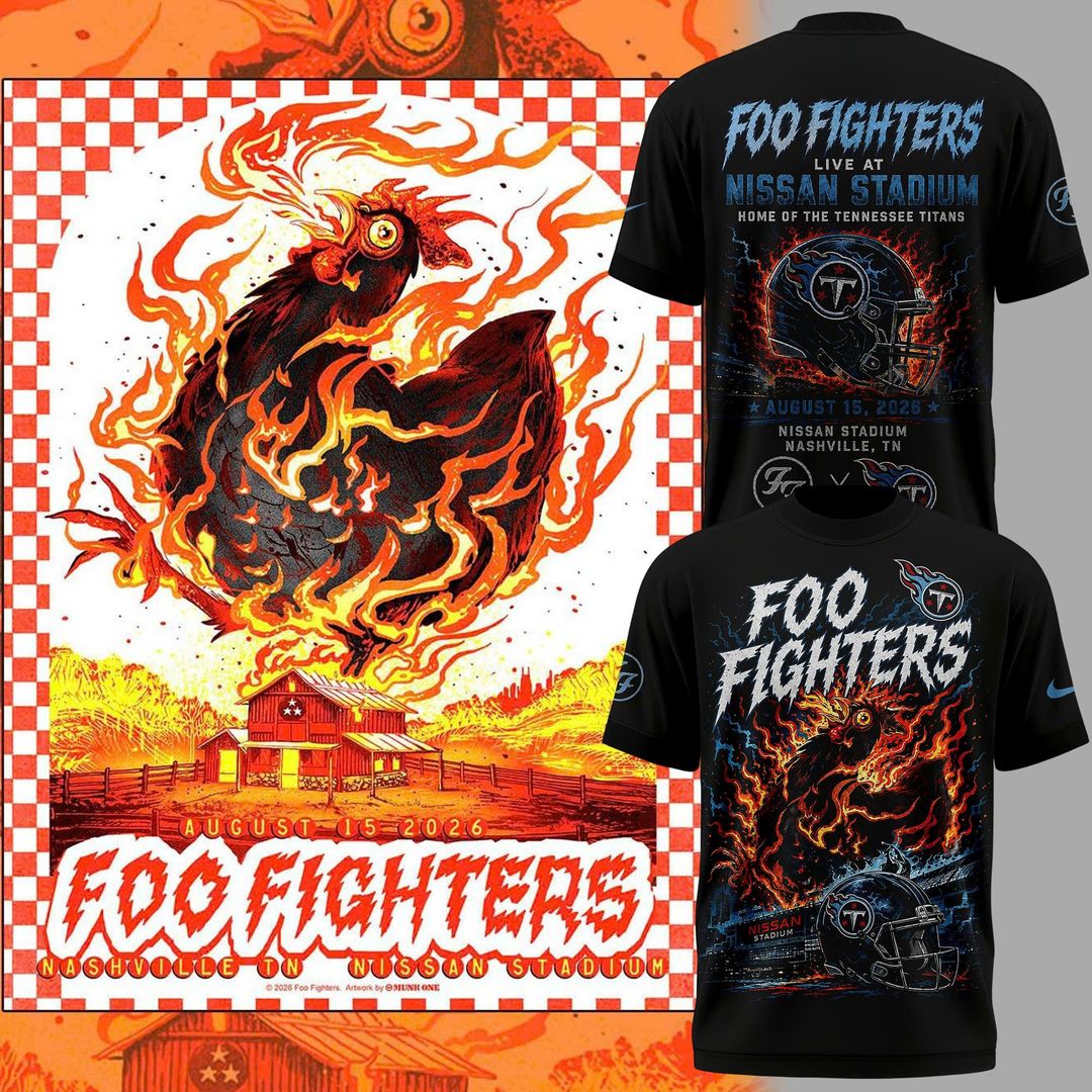 2026 Foo Fighters x Tennessee Titans T-Shirt