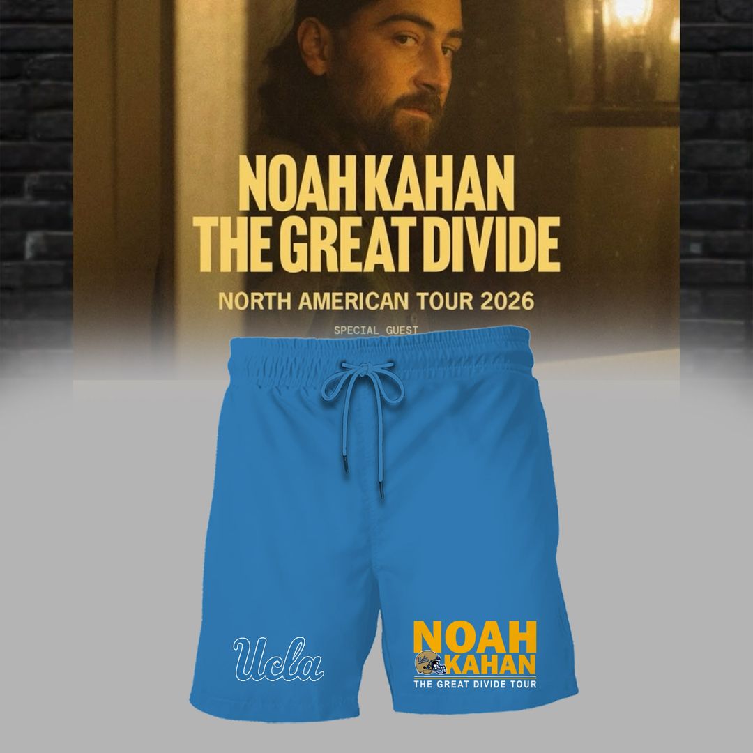 01.12. Limited Edition Noah Kahan x UCLA Bruins Football - The Great Divide Tour 2026 T-Shirt