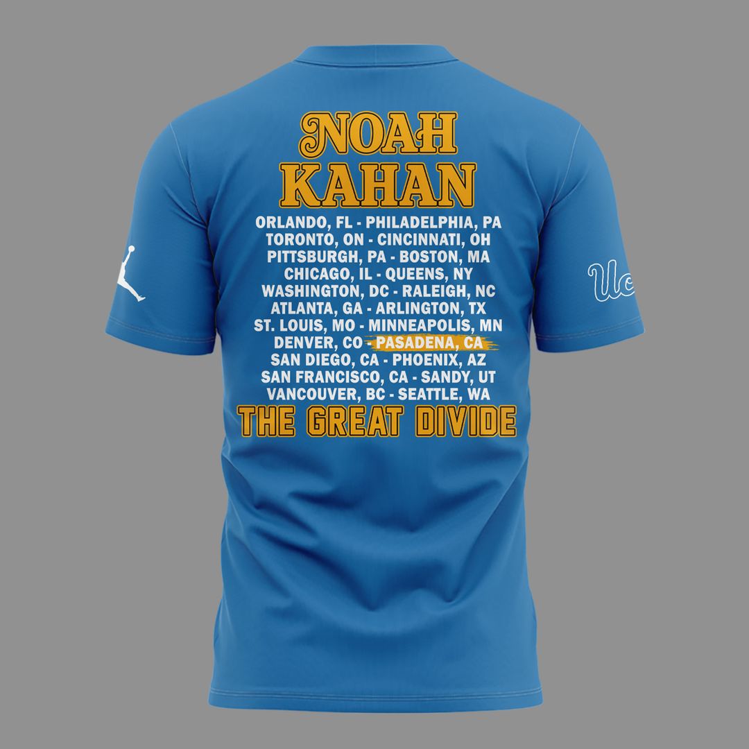 01.12. Limited Edition Noah Kahan x UCLA Bruins Football - The Great Divide Tour 2026 T-Shirt