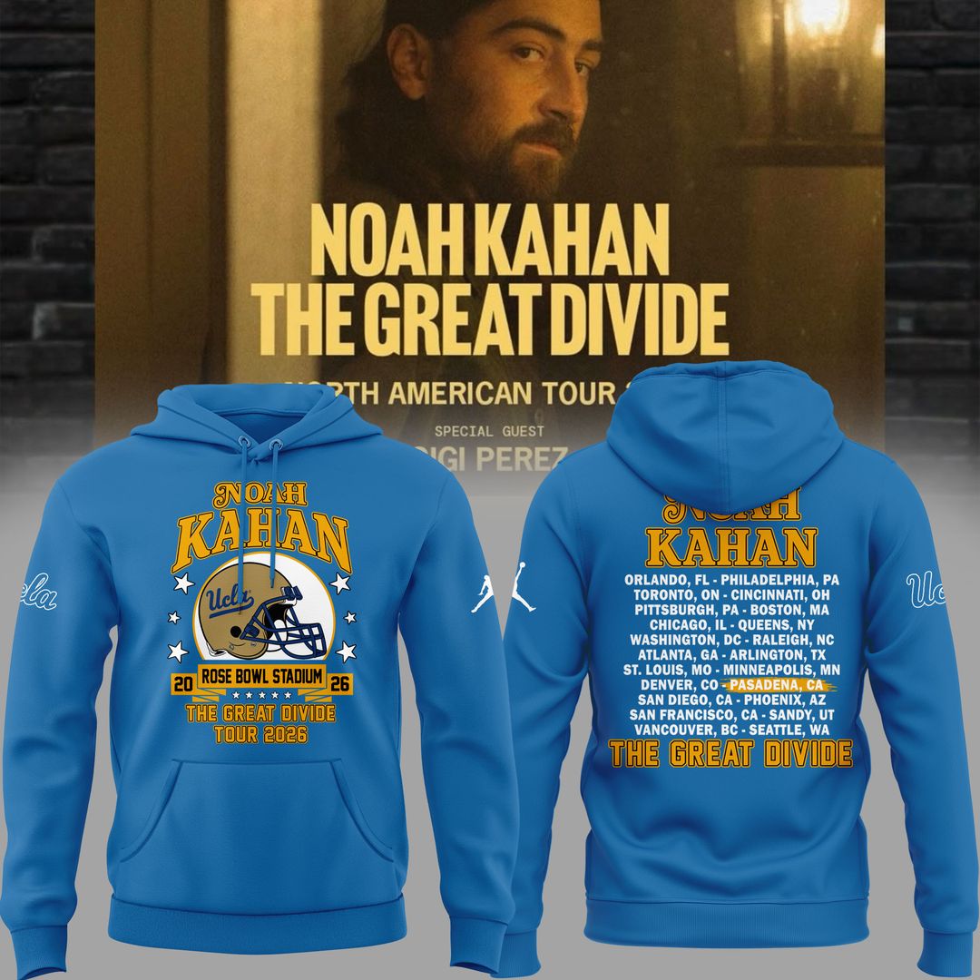 01.13. New Hoodie Noah Kahan x UCLA Bruins Football - The Great Divide Tour 2026 Hoodie