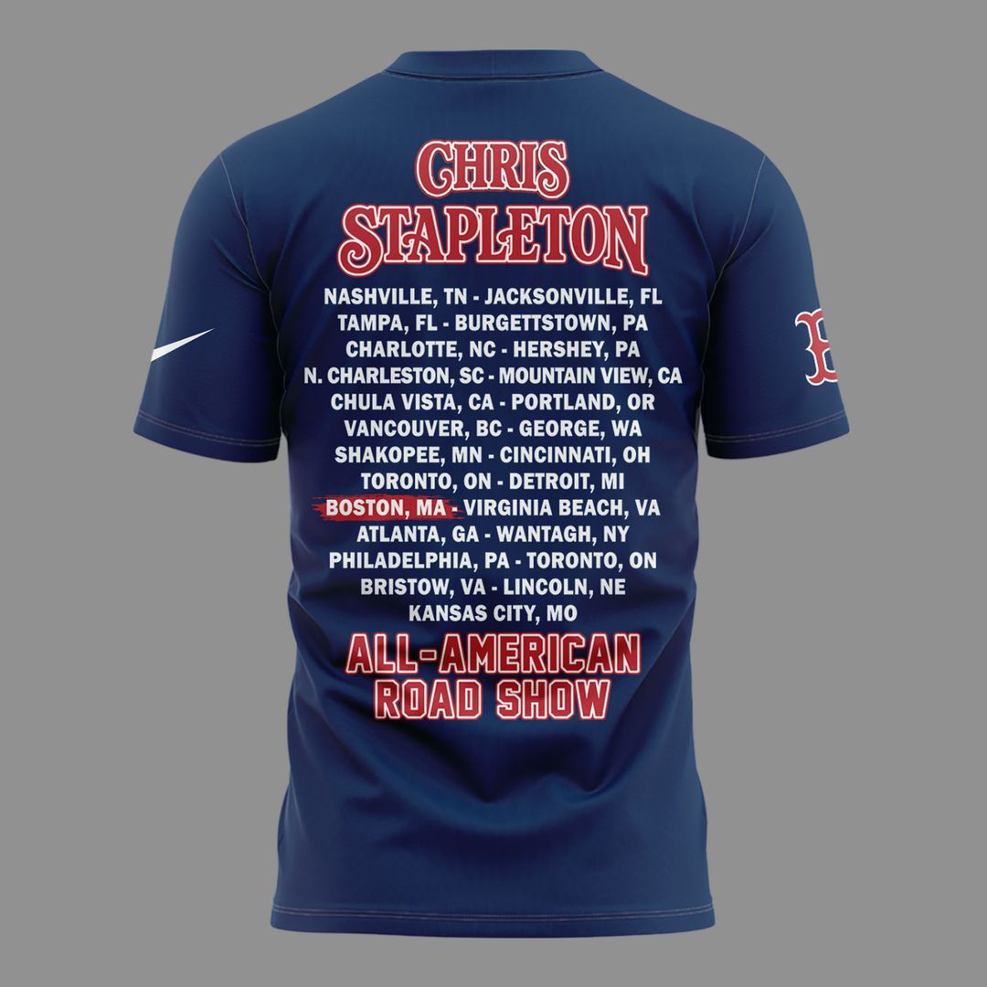 09. Perfect 2026 Chris Stapleton x Boston Red Sox - All American Road Show 2026 T-Shirt