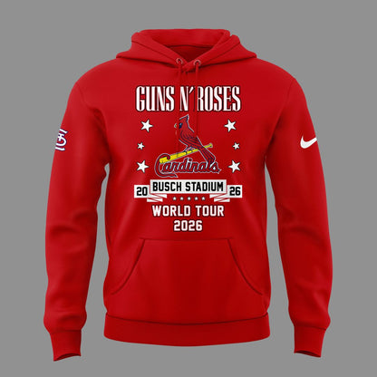 01.25. Perfect Hoodie Guns N' Roses x St. Louis Cardinals - World Tour 2026 Hoodie