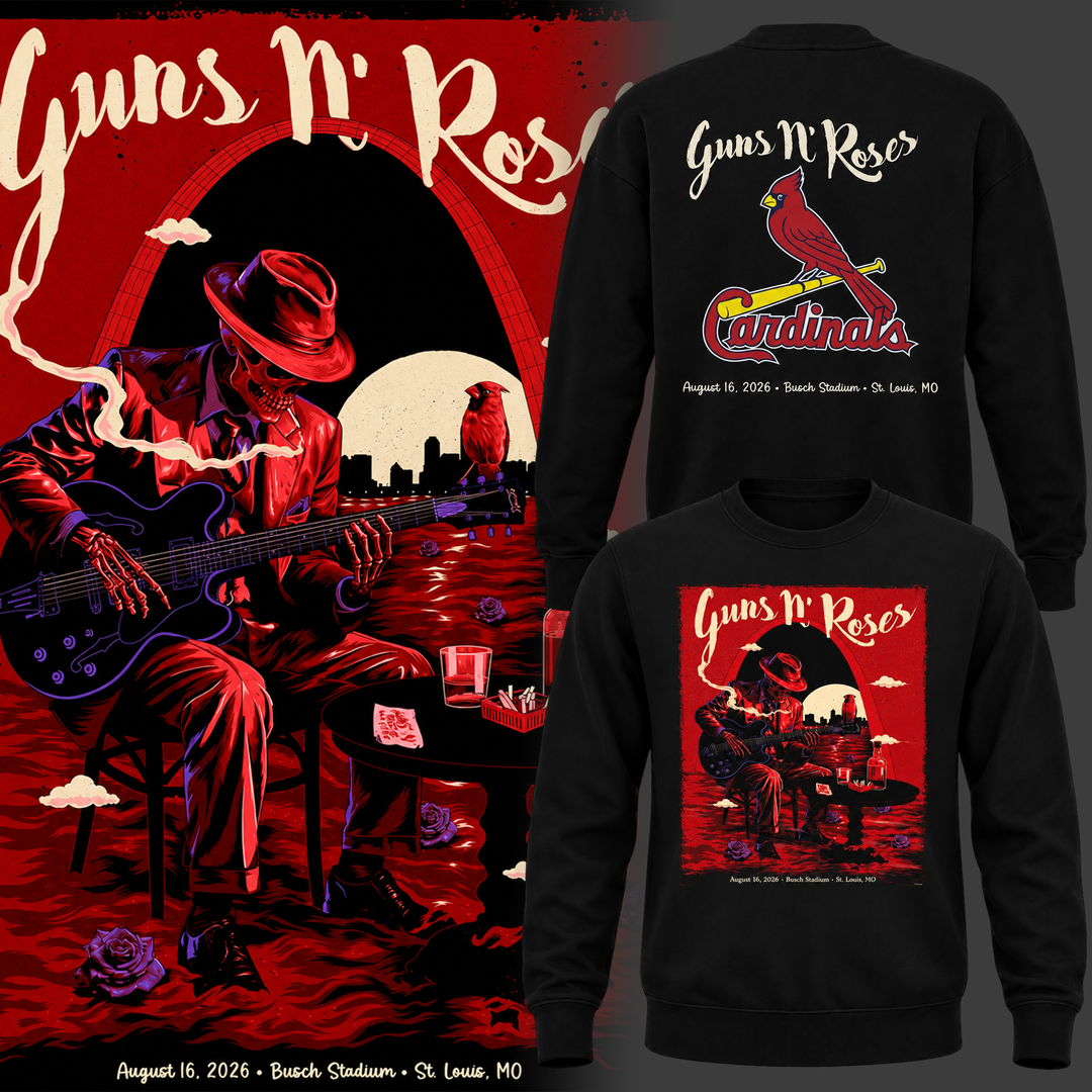 Limited Edition Guns N' Roses x St. Louis Cardinals Sweatshirt