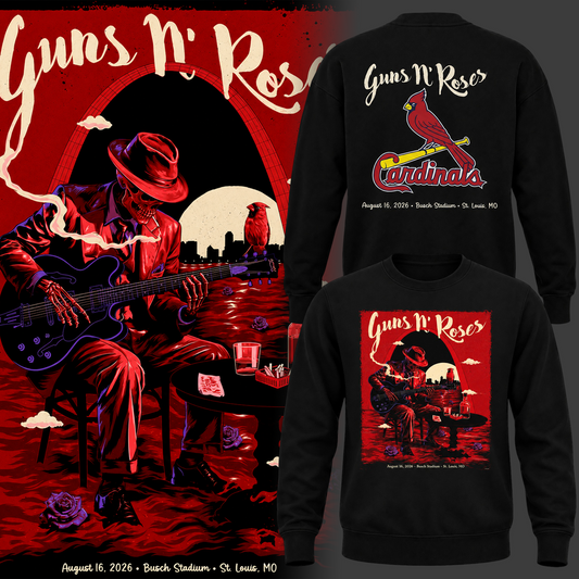 Limited Edition Guns N' Roses x St. Louis Cardinals Sweatshirt