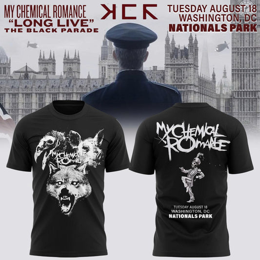 My Chemical Romance The Black Parade 2026 Tour Nationals Park, Washington, D.C "The Pack" T-shirt
