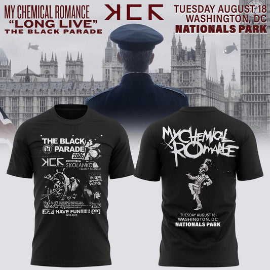 My Chemical Romance The Black Parade 2026 Tour Nationals Park, Washington, D.C T-shirt