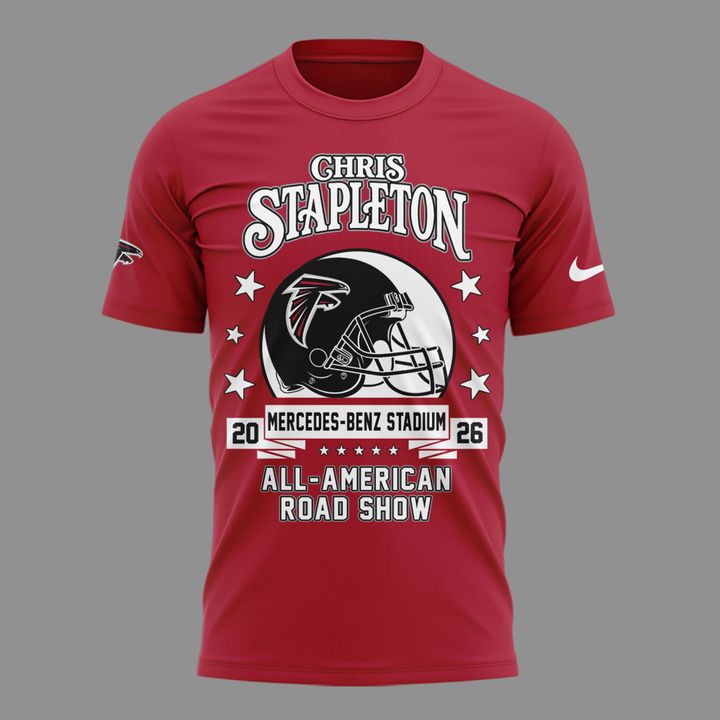 03.09. Special Chris Stapleton x Atlanta Falcons - All American Road Show 2026 T-Shirt