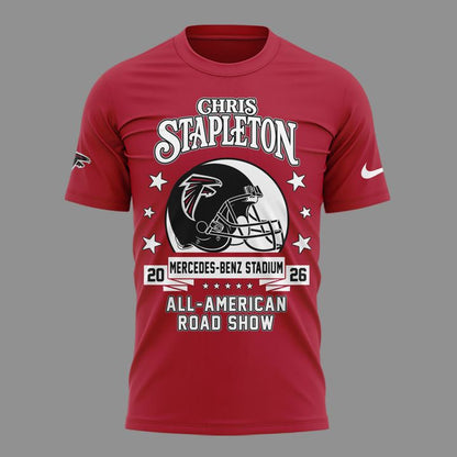03.09. Special Chris Stapleton x Atlanta Falcons - All American Road Show 2026 T-Shirt