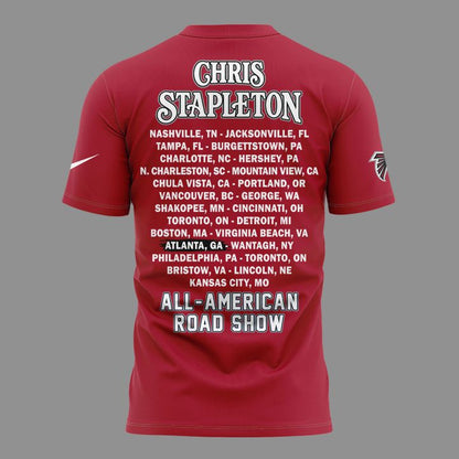 03. New Shirt Chris Stapleton x Atlanta Falcons - All American Road Show 2026 T-Shirt