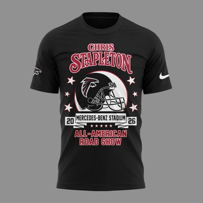 03.03. Perfect 2026 Chris Stapleton x Atlanta Falcons - All American Road Show 2026 T-Shirt
