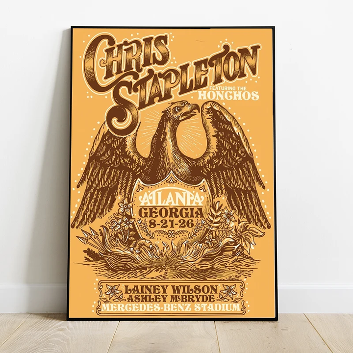 03.04. Poster Chris Stapleton at Atlanta, GA - All American Road Show 2026 Poster