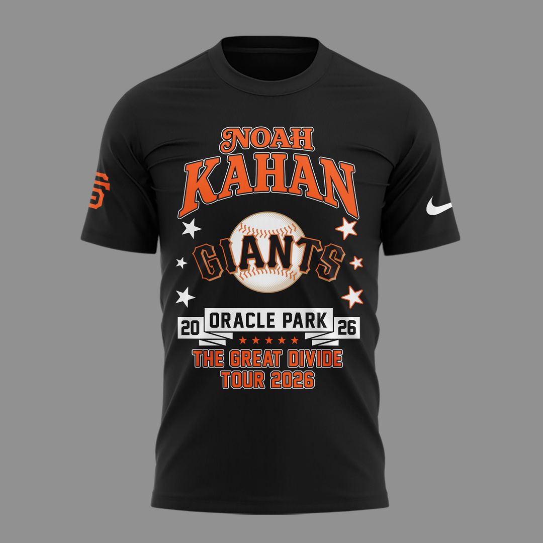 01.03. New Shirt Noah Kahan x San Francisco Giants - The Great Divide Tour 2026 T-Shirt