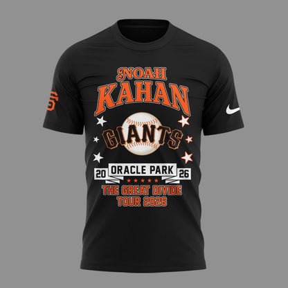 01.03. New Shirt Noah Kahan x San Francisco Giants - The Great Divide Tour 2026 T-Shirt
