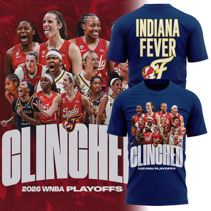 04.Indiana Fever PLAYOFFS 2026 T-shirt