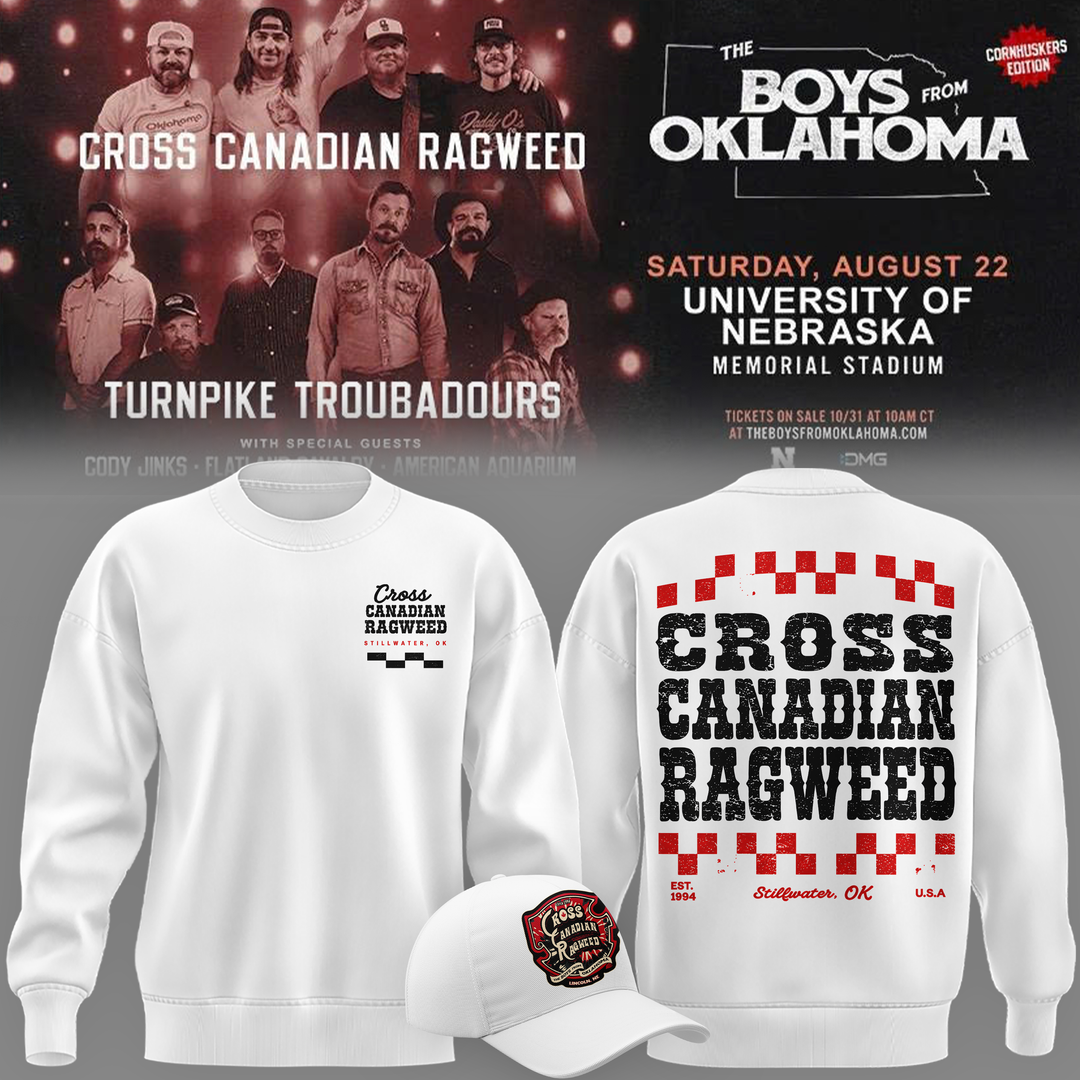 01.Cross Canadian Ragweed x Nebraska 2026 Sweatshirt