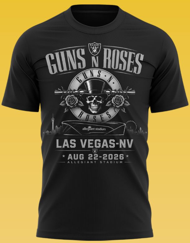 GUNS N’ ROSES Las Vegas 2026 Concert T-Shirt