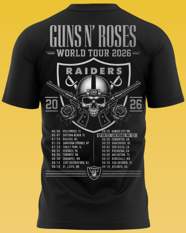 GUNS N’ ROSES Las Vegas 2026 Concert T-Shirt