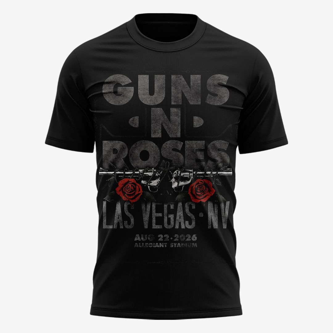 Limited Edition Las Vegas Raiders x Guns N’ Roses: World Tour 2026 Black Tee