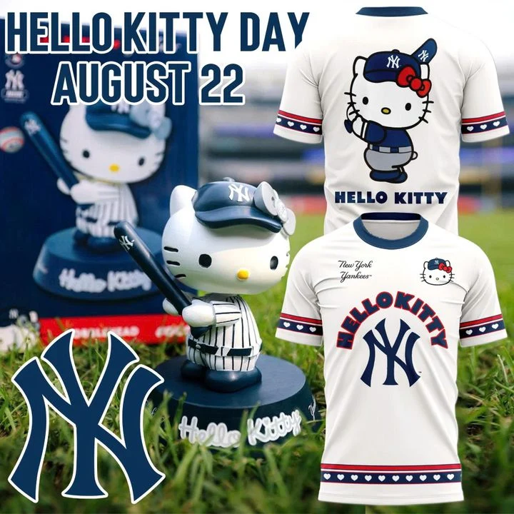 18. New York Yankees x Hello Kitty Baseball Graphic T-Shirt