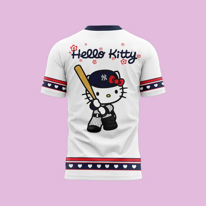 42. New York Yankees x Hello Kitty Baseball - Game Night 2026 T-Shirt