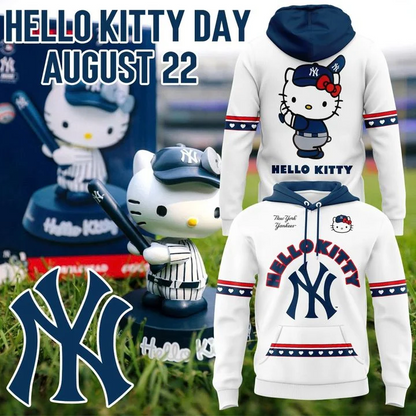 22. New York Yankees x Hello Kitty Game Night 2026 Baseball Graphic Hoodie