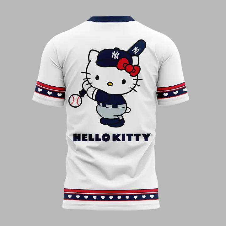 09. New Shirt New York Yankees x Hello Kitty Game Night 2026 Baseball Graphic T-Shirt